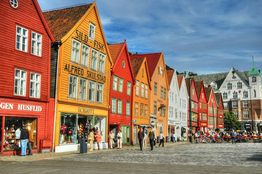 Bryggen quartier sûr à Bergen