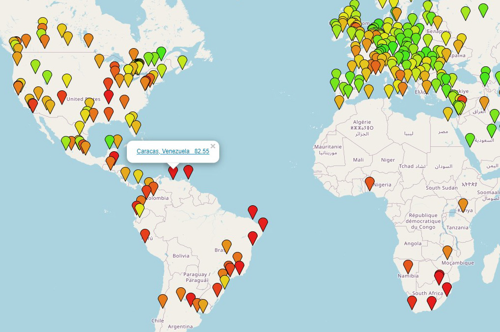 Dangerous neighborhoods in Caracas and the safest places to stay