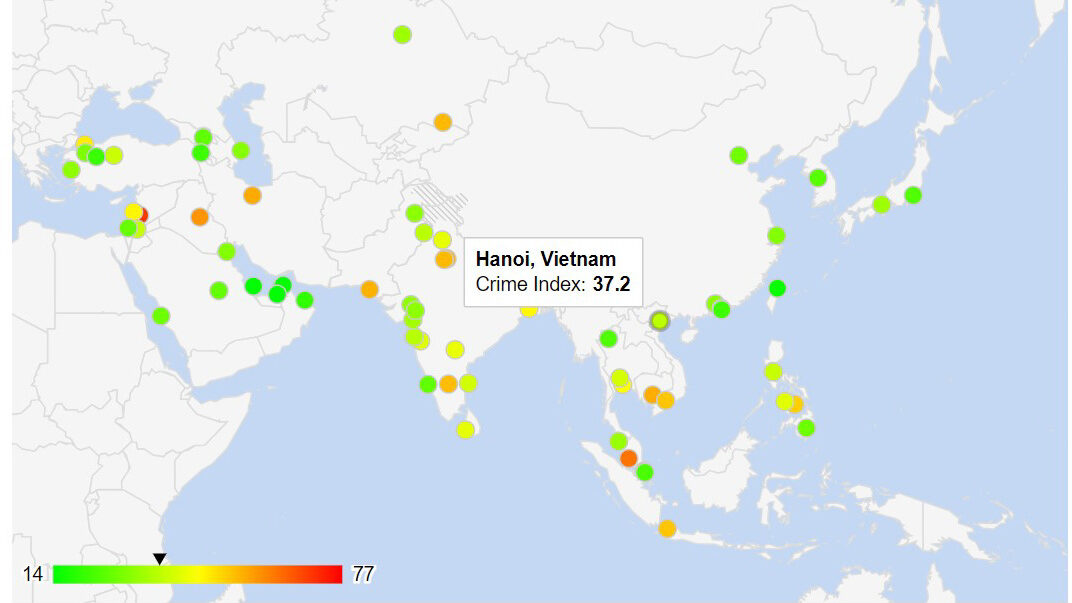 Carte criminalité Hanoï