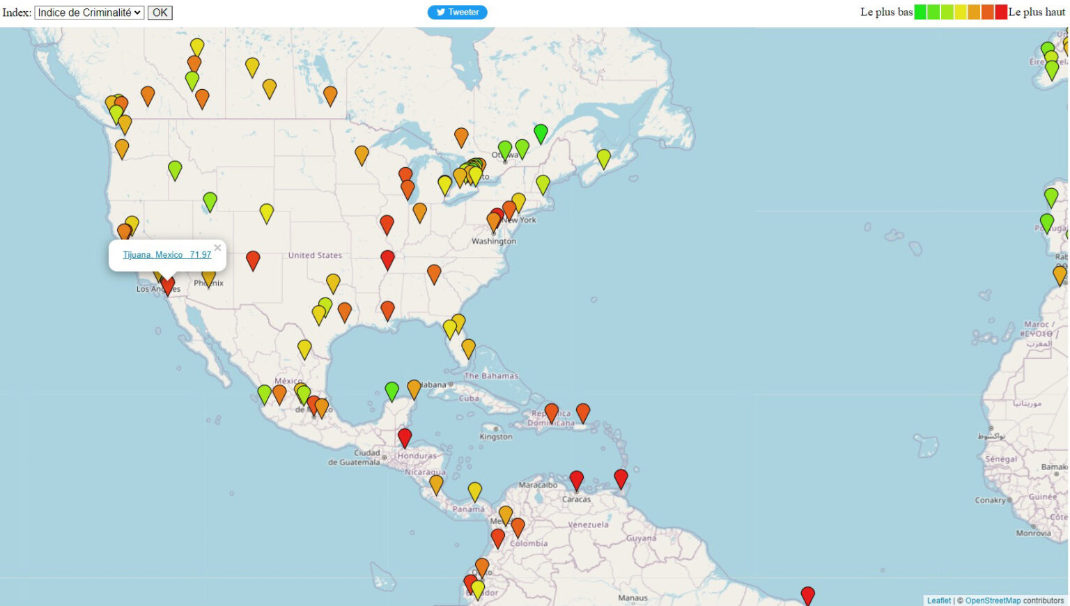 Most Dangerous Neighborhoods In Tijuana And Areas To Avoid   CARTE CRIMINALITE TIJUANA 1536x870 