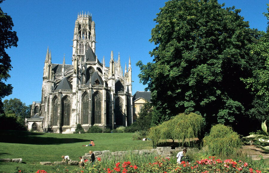 Etape sur mon circuit à pied à l'Eglise Saint Maclou de Rouen