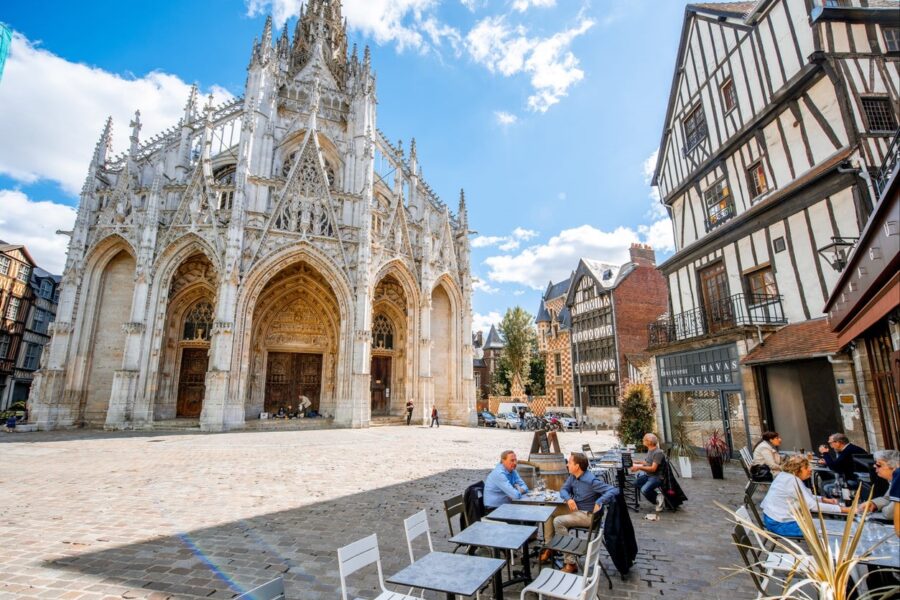 Etape sur mon circuit à pied à l'Eglise Saint Maclou de Rouen