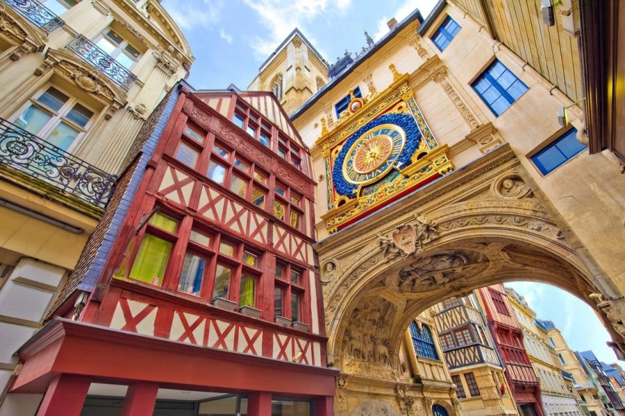 Circuit pour visiter Rouen à pied - Etape au Gros Horloge