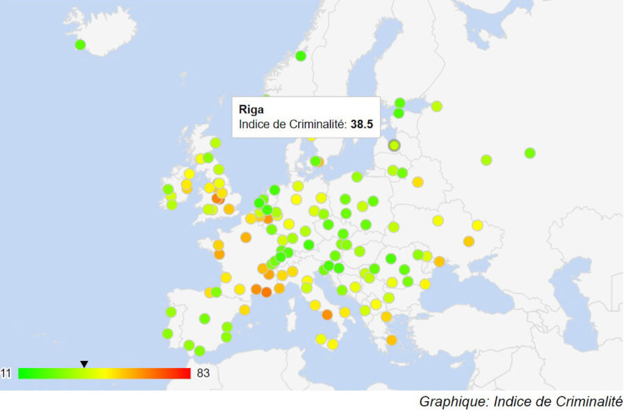 Carte criminalité Riga