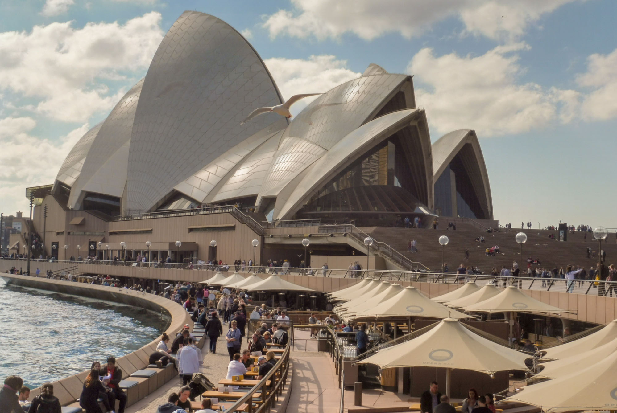 Het Sydney Opera House, een uitstekende stop op mijn Sydney-wandeltocht